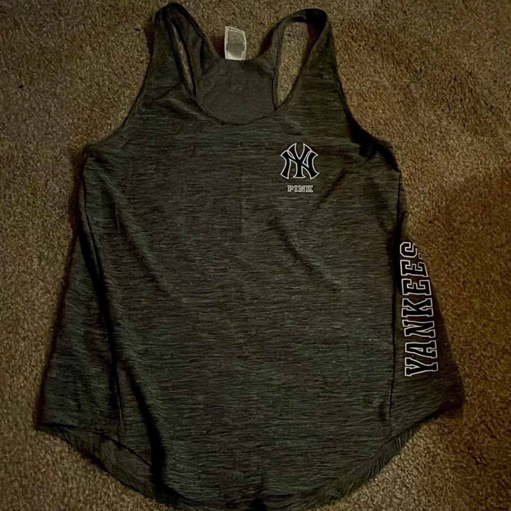 Pink New York Yankees Athletic Tank